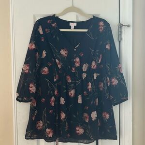 Isabel Maternity Floral Blouse